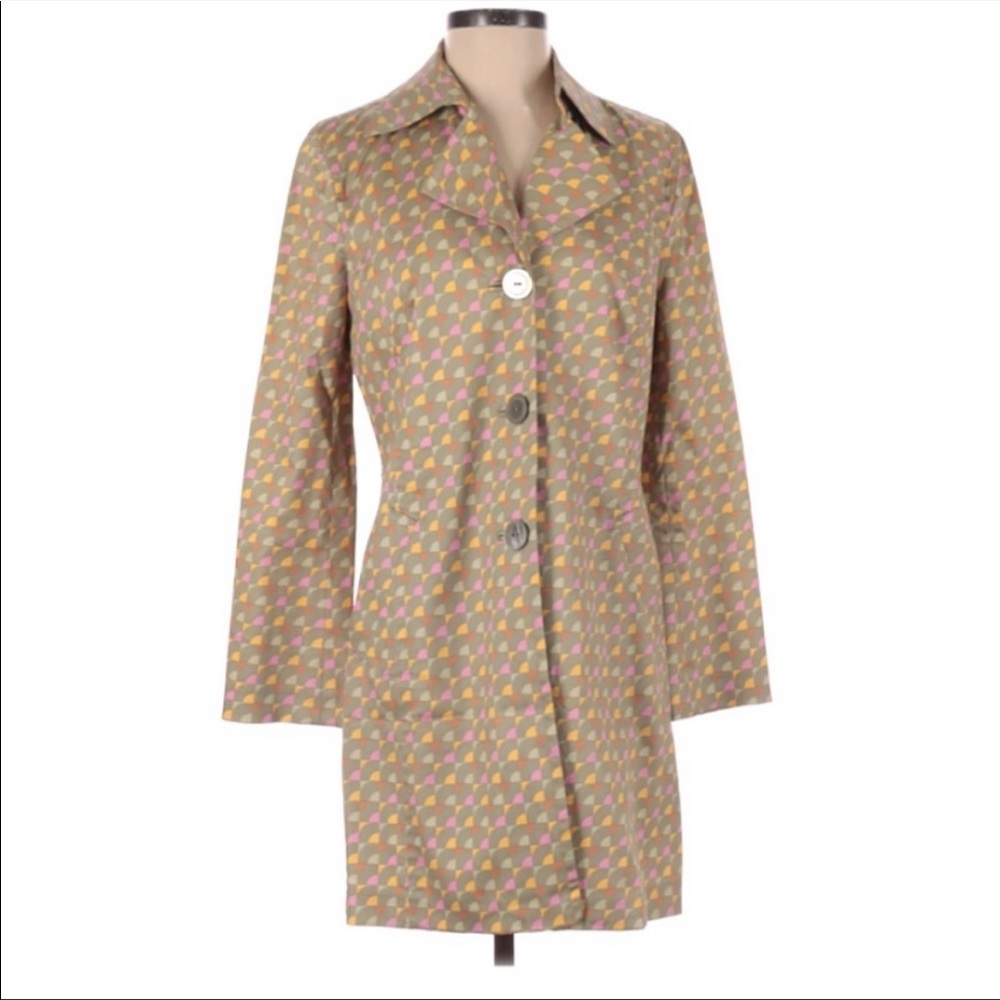Sigrid Olsen Multicolor Trench Coat